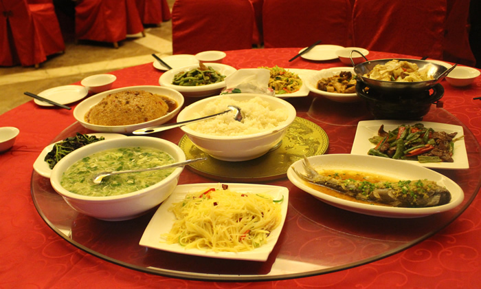 不同种类的早餐