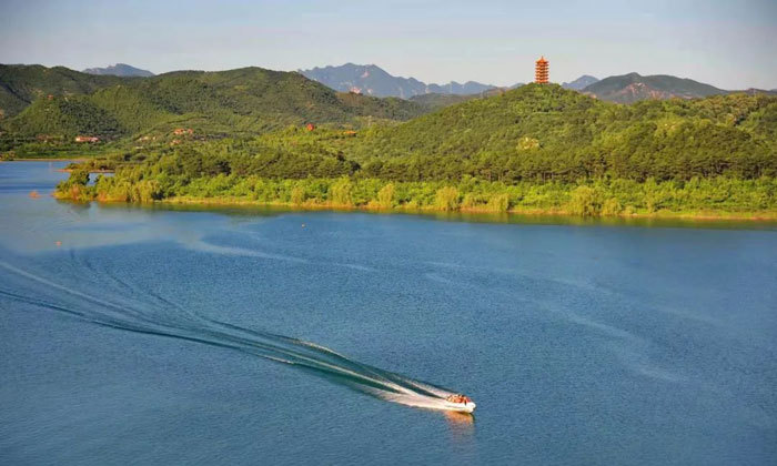 金海湖登高賞湖色