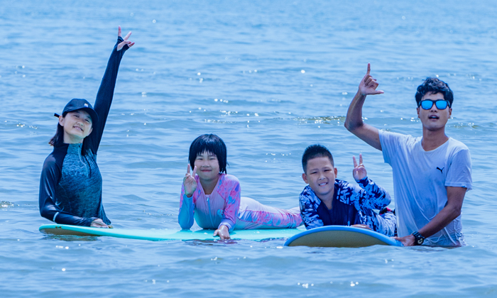 沖浪合影