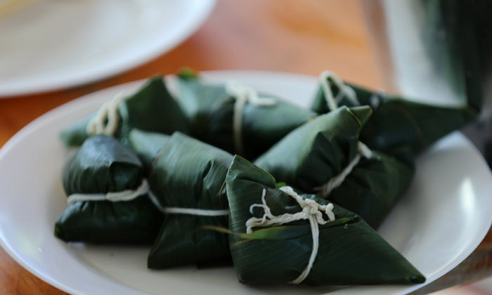 孩子们亲手做的粽子