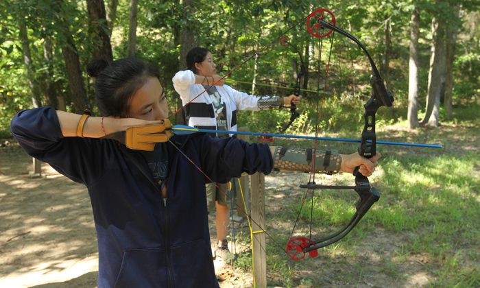 标准的射箭姿势