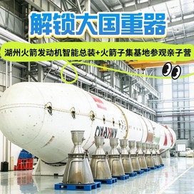 1日湖州火箭发动机总装亲子营|解锁大国重器+火箭子集基地参观+航天科普课程